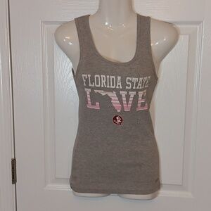 SOFFEE Women's Size S FSU Tank Top Pink Gray